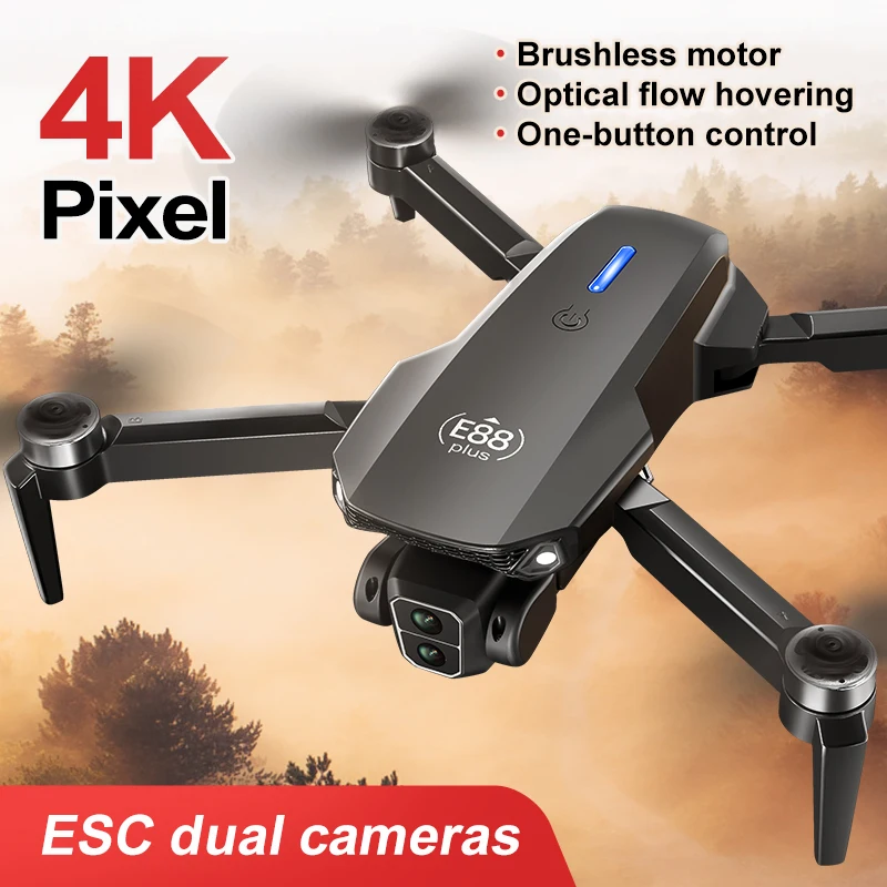 Nuevo Dron cuadricóptero E88 P - Rc Helicopter Electric reseña y precio